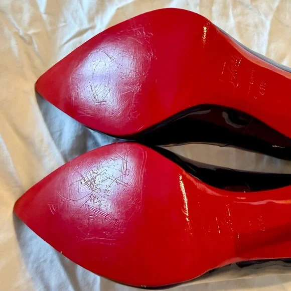 Christian Louboutin Pigalle 120 Black Patent Leather Heels - Size 41.5 - Picture 8 of 13